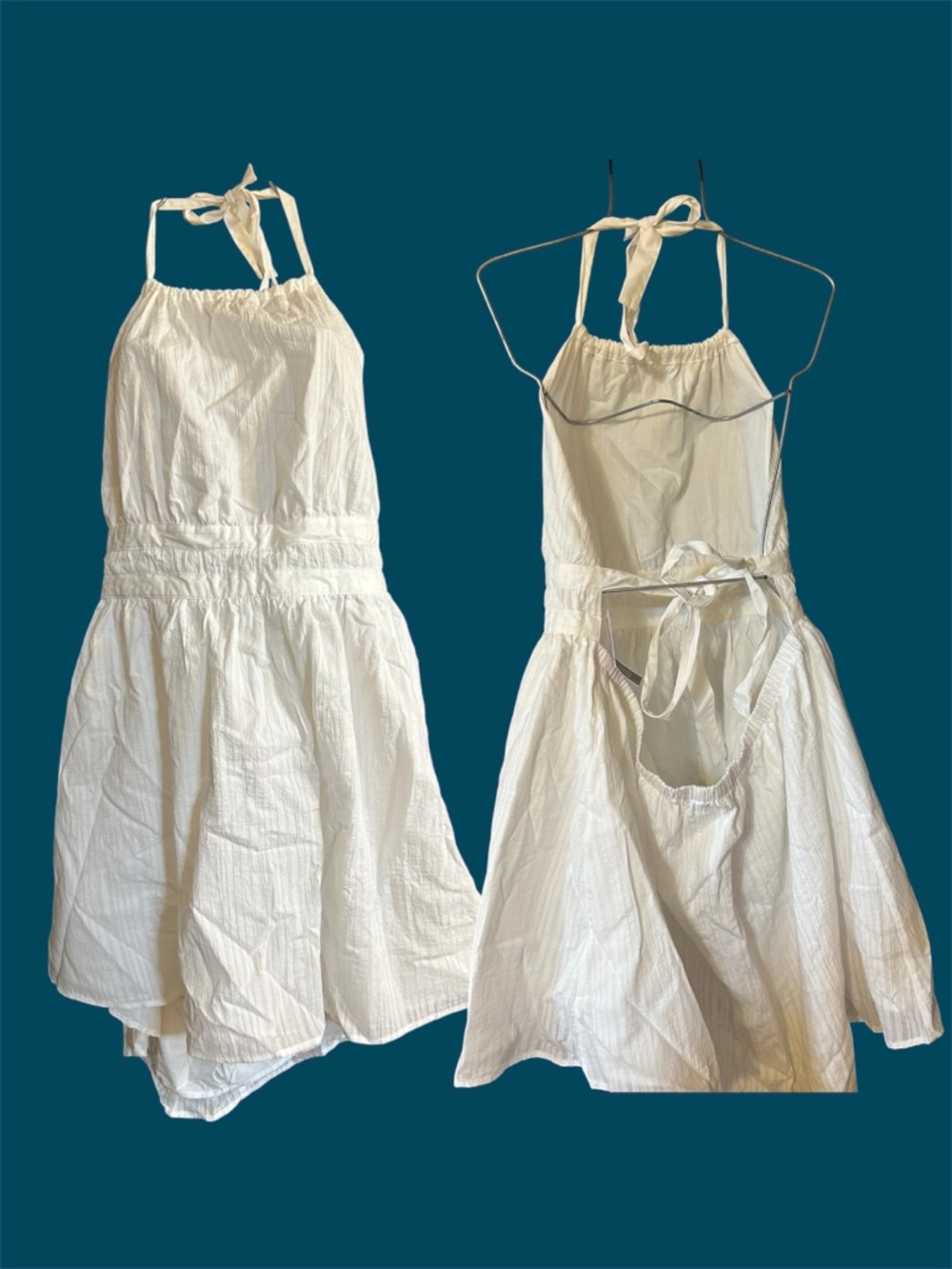 Target White Backless Halter Sundress XXL